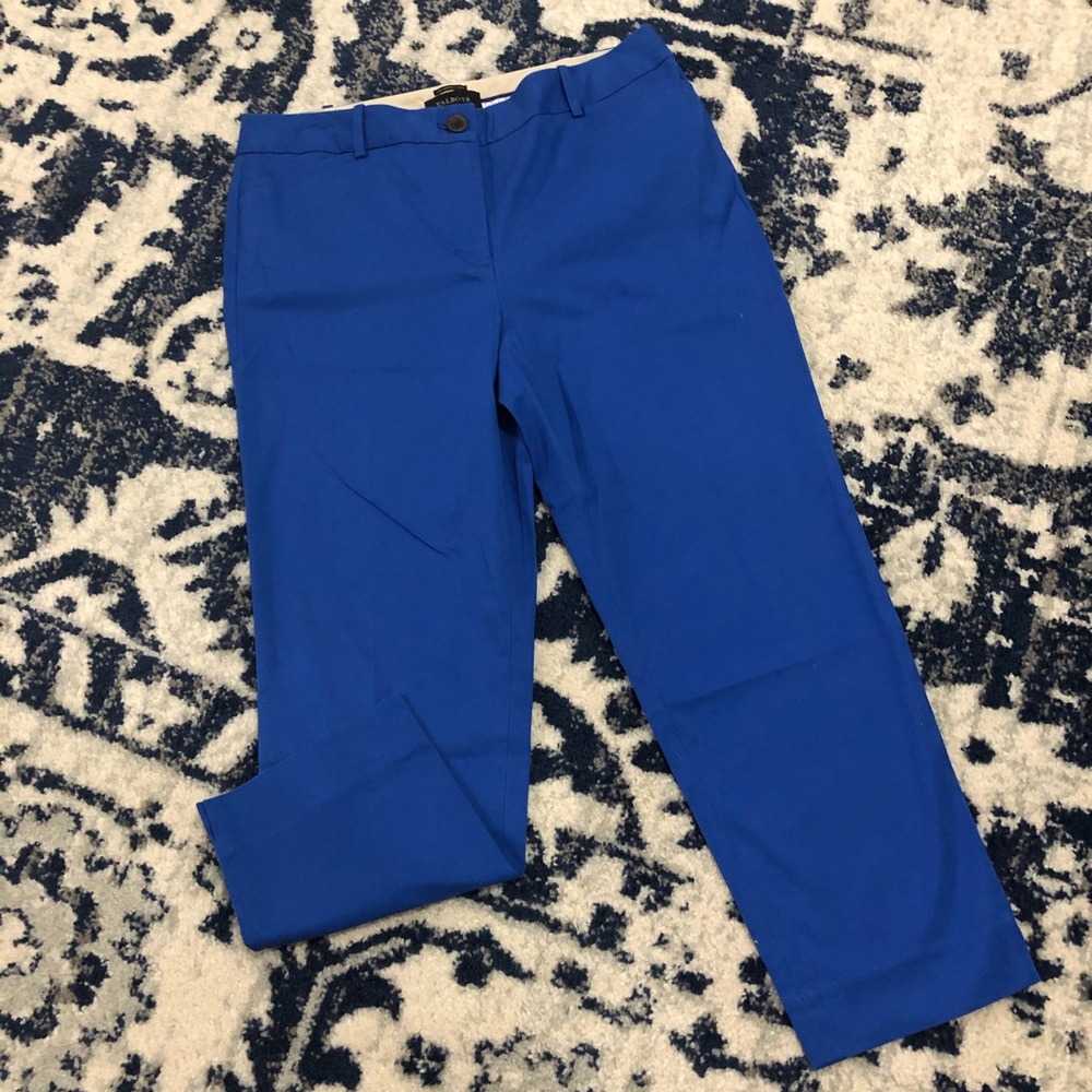 Talbots Blue Perfect Crop Pant Sz 10